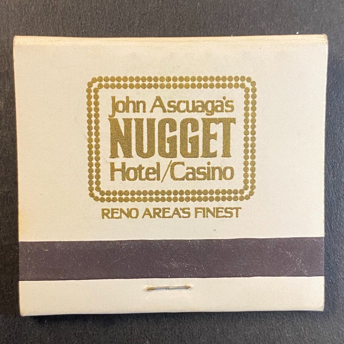 John Ascuaga's Nugget Casino Nevada Full Matchbook c1973-80's VGC