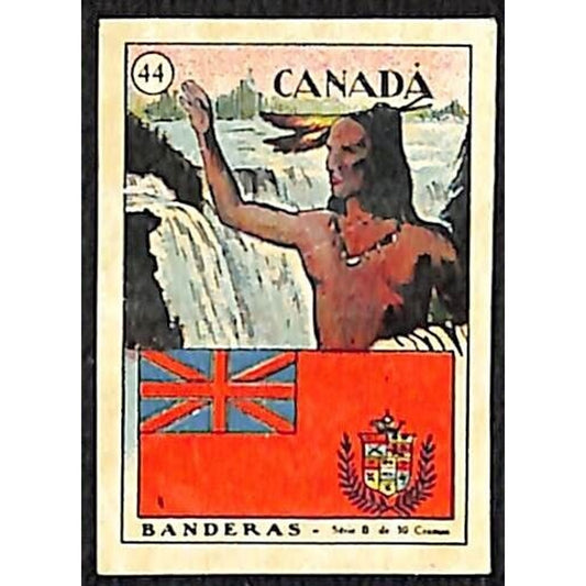 Canada Country Banderas / Flag Matchbox Label Series Vintage #44