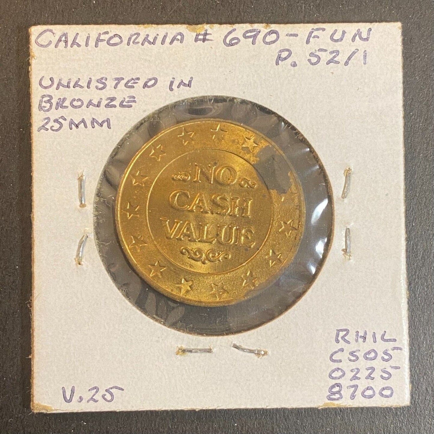 Redondo Beach Modern Trade Stimulator Prize Token Bronze 25mm Tap Dancing Frog