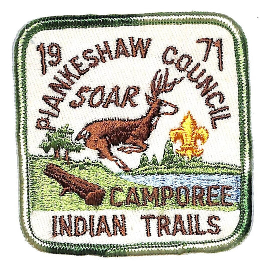 Boy Scouts BSA 1971 Indian Trails Piankeshaw Soar Camporee Patch Scarce