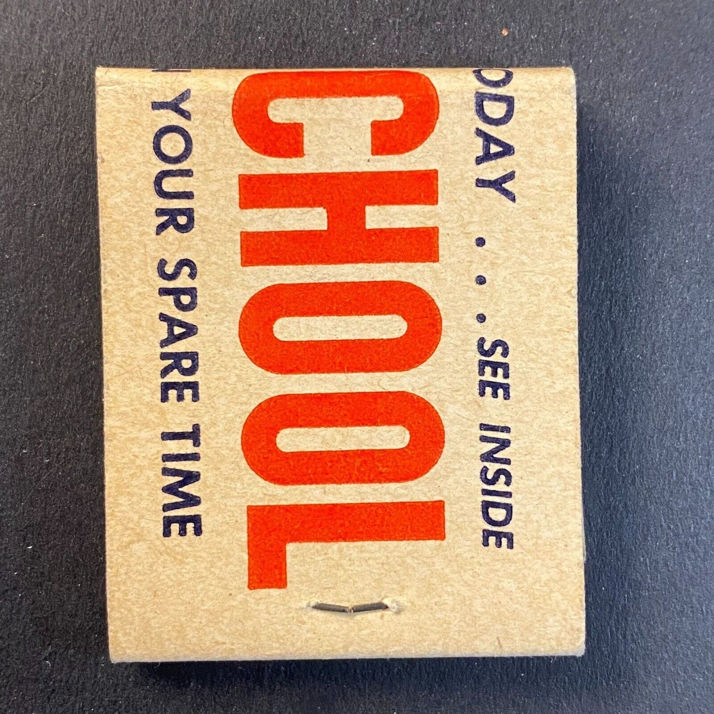 Earn Your High School Diploma From Home c1950's-65 Full Matchbook VGC Scarce