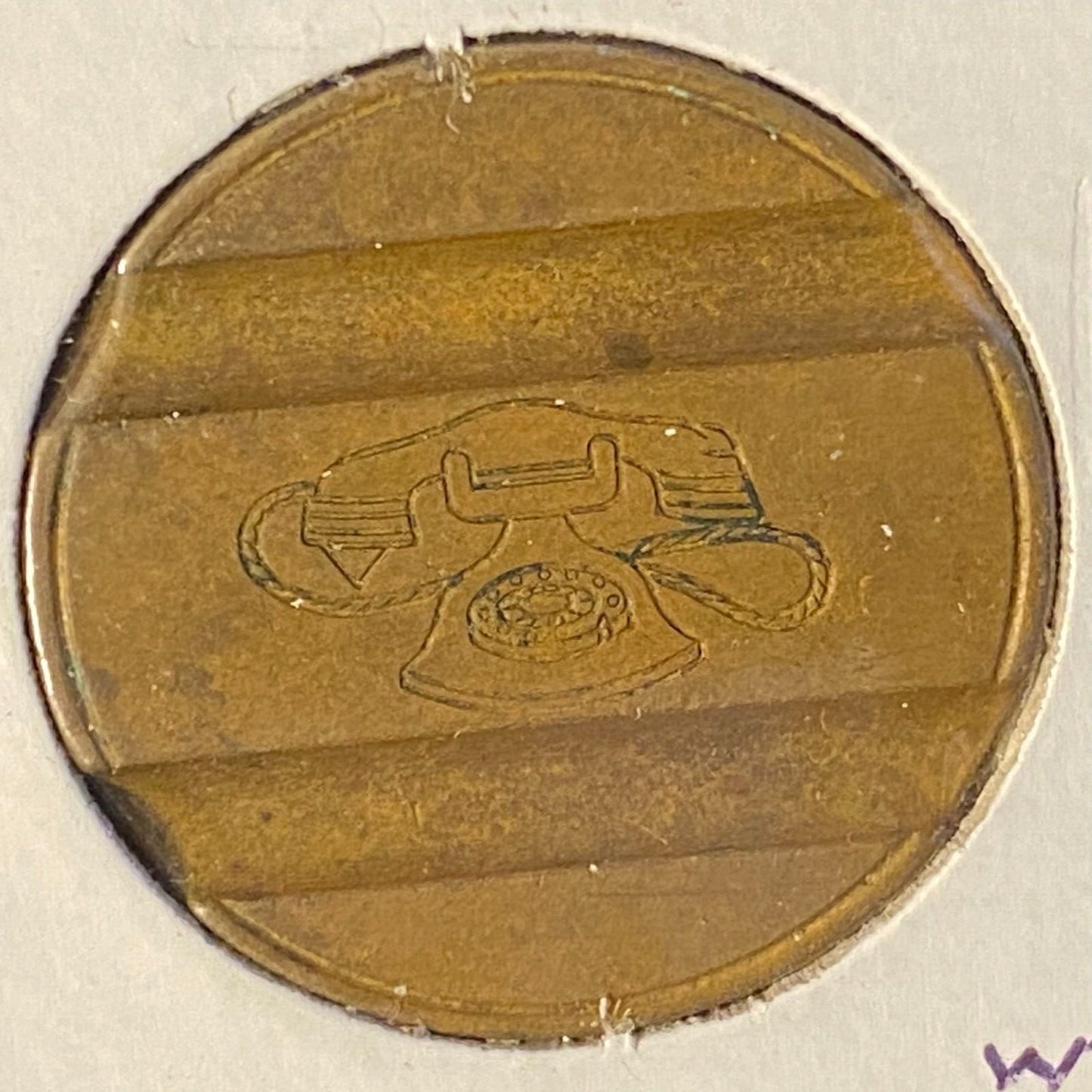 Gettone Telefonico 1972 Public Telephone Token Italy Bronze 24.5mm 7.1g #7203