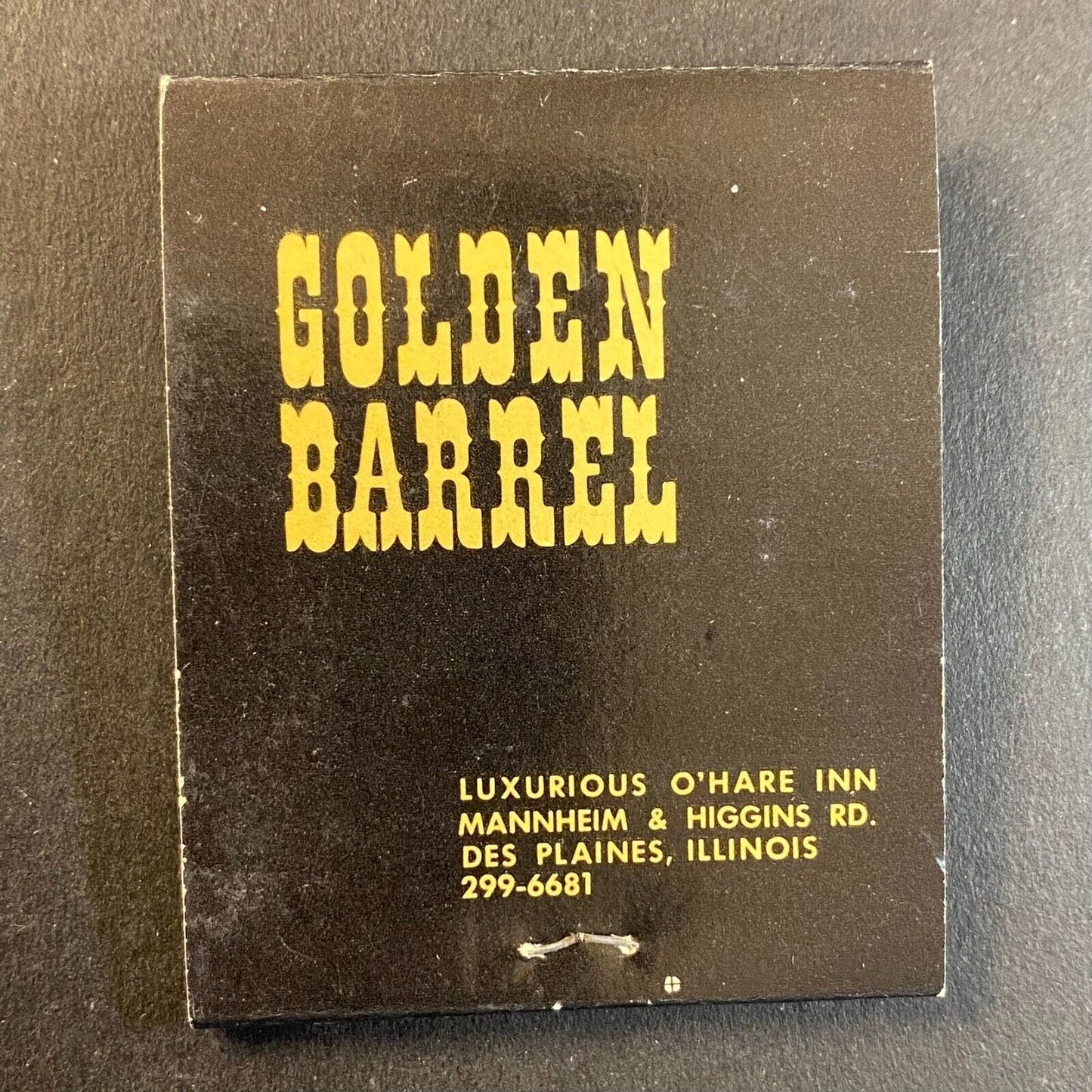 Henrici's Golden Barrel Restaurant Gemutlichkeit c1965-73 Full Matchbook