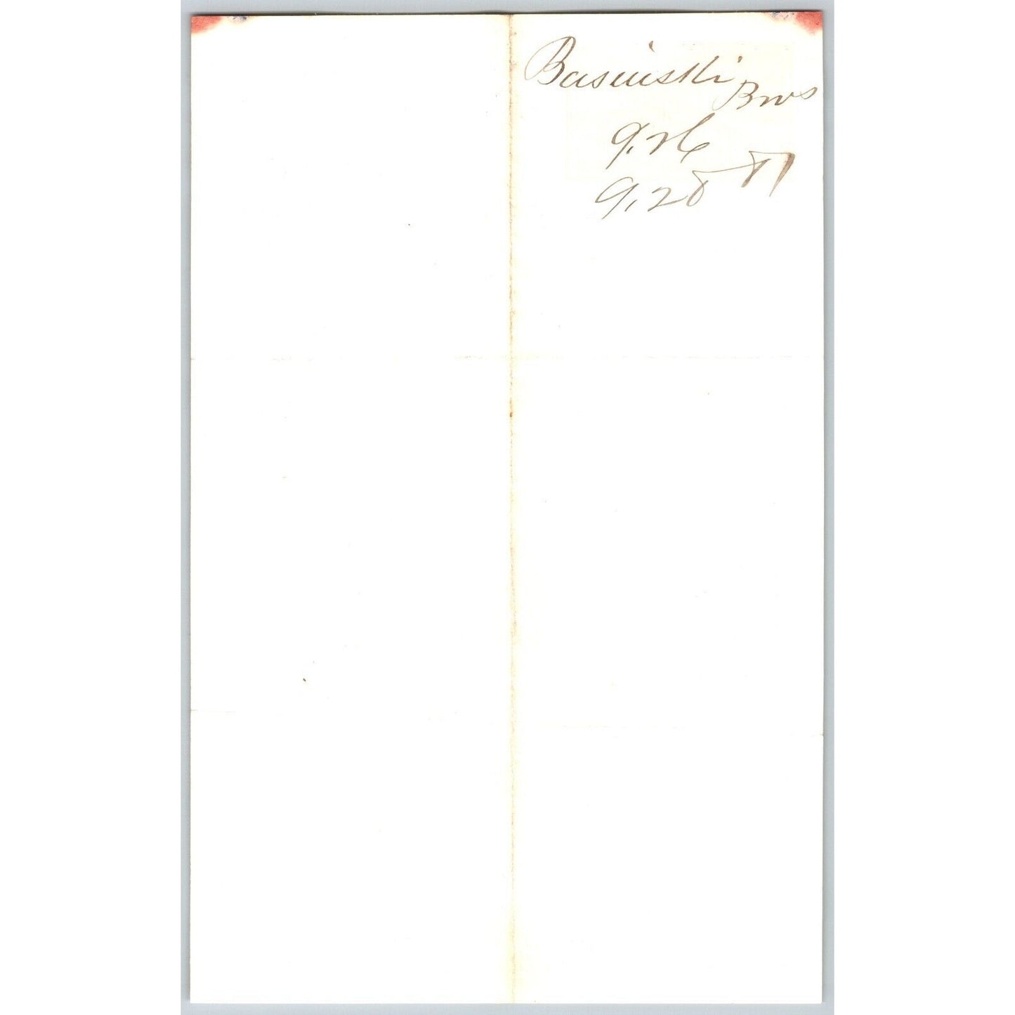 J. Basinski & Bros. Bozeman, MT (Dry Goods) 9/26 1881 Letterhead Henry Elling*