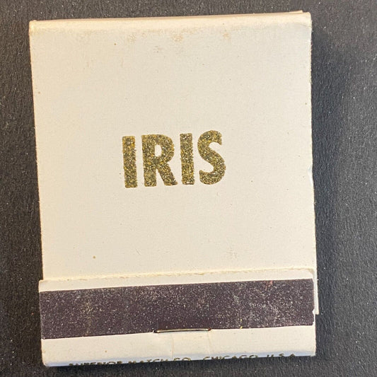 Iris Restaurant and Lounge Mt. Pleasant, IA c1960's-73 Full Matchbook VGC
