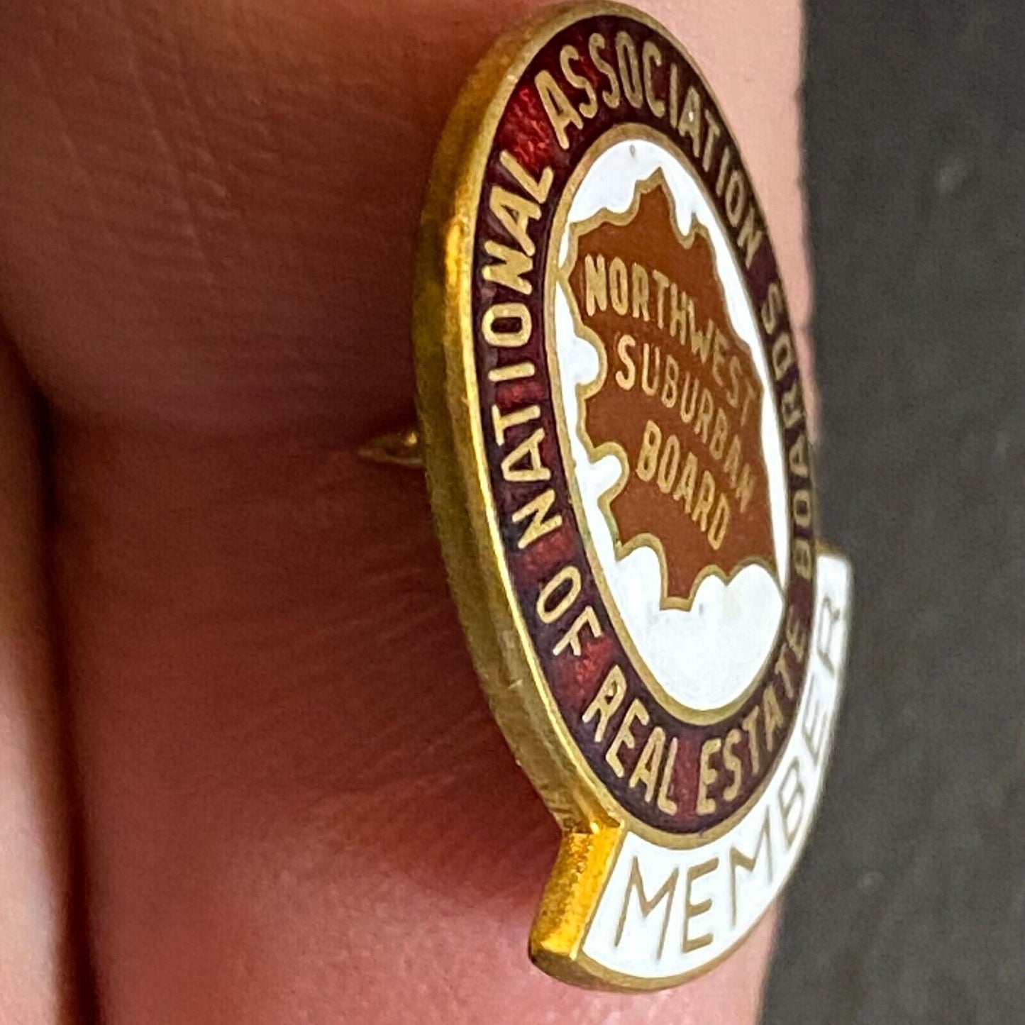 National Association of Real Estate Boards Northwest Color Enameled Lapel Pin