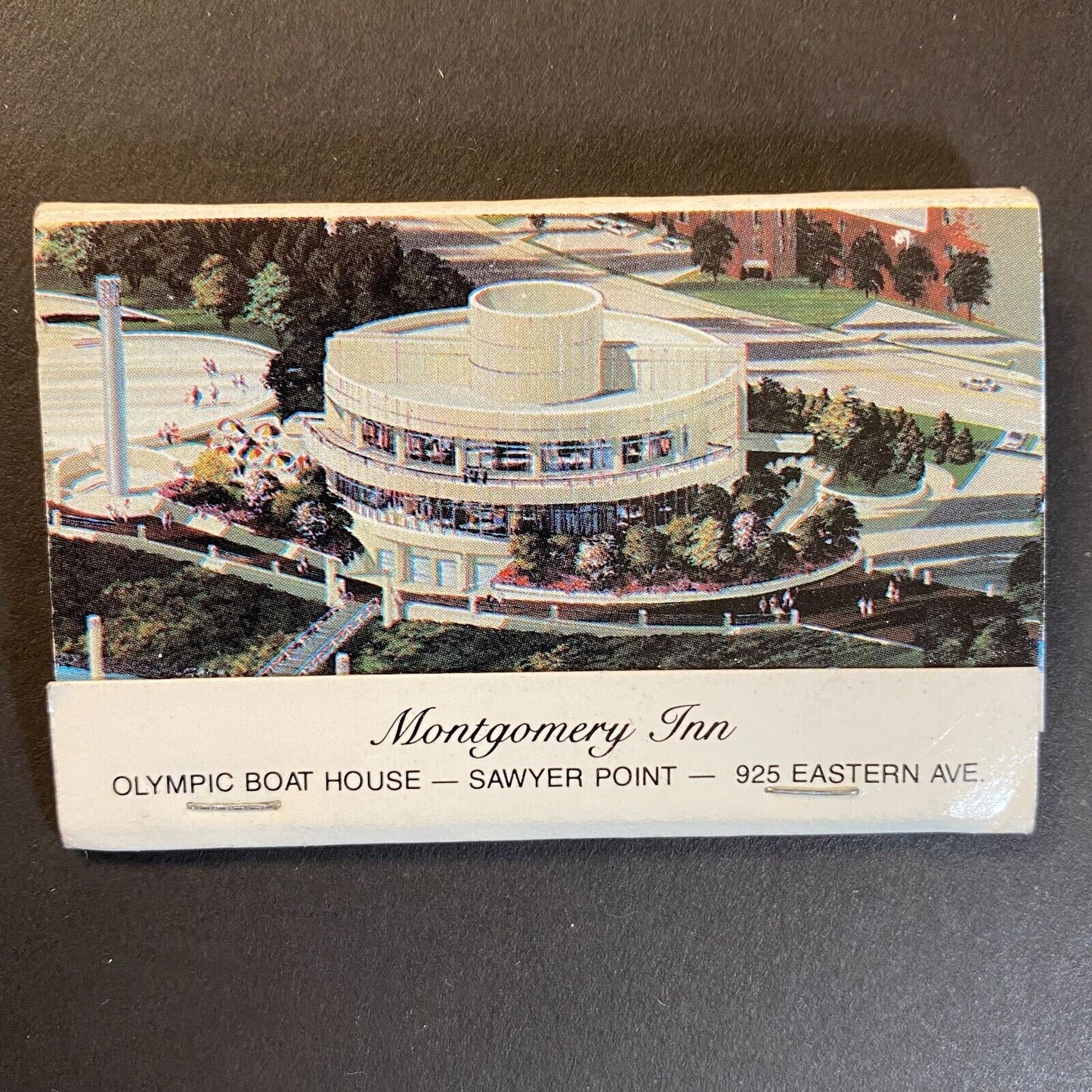 Montgomery Inn Olympic Boathouse Bob Hope Full Matchbook c1975-80's (#2)