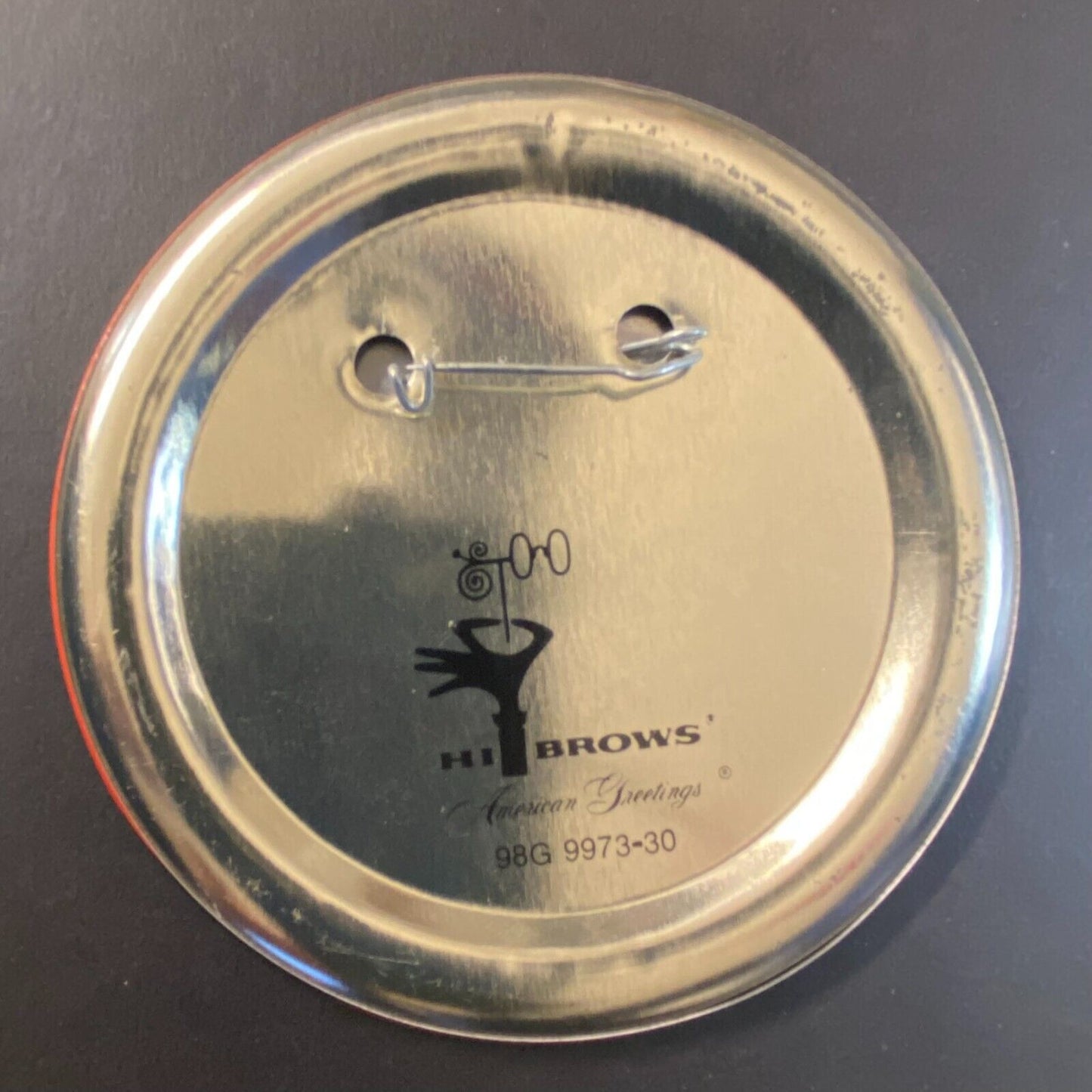 1980 '80 - A Class With Class / School Graduation Large Steel Pinback* 4"