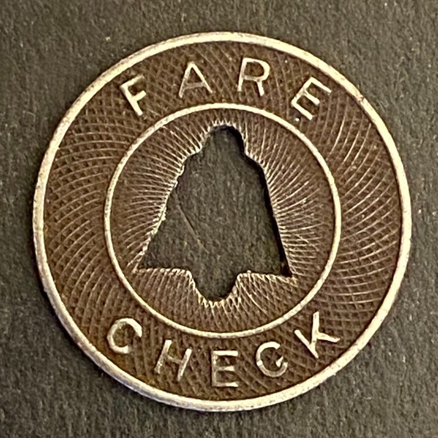 Lehigh Valley Transit Co (Allentown, PA) "Fare Check" Transit Token 16mm (#9)