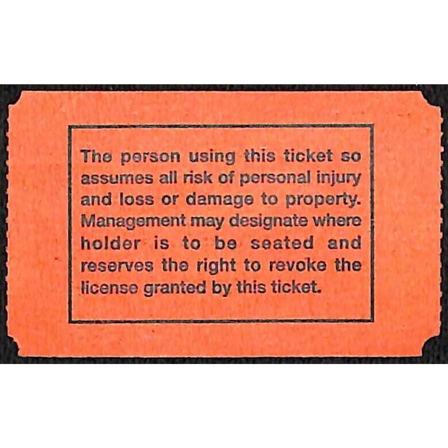 Walker Bros. Circus c1940's-50's Adult Main Show Ticket Unused Undated