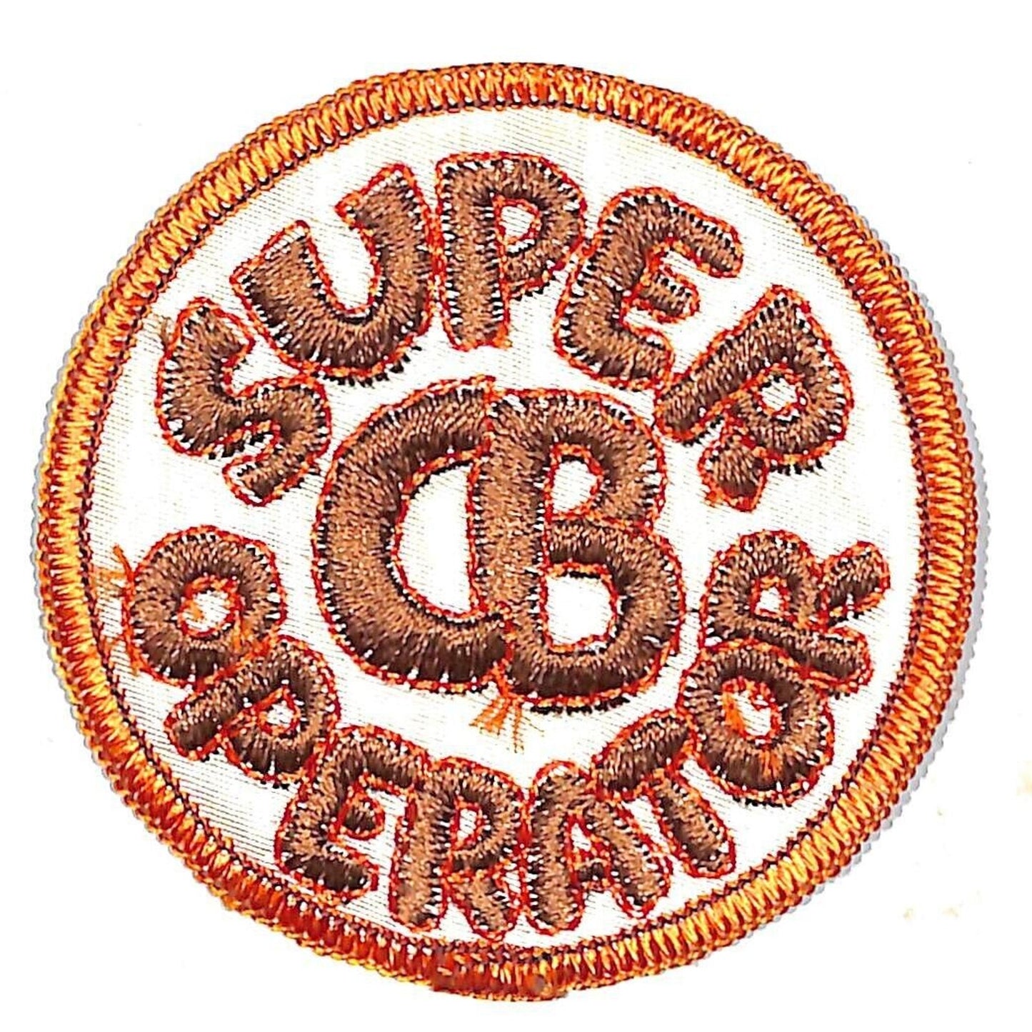 Super CB Operator Vintage Embroidered Patch 3" c1970's NOS VGC