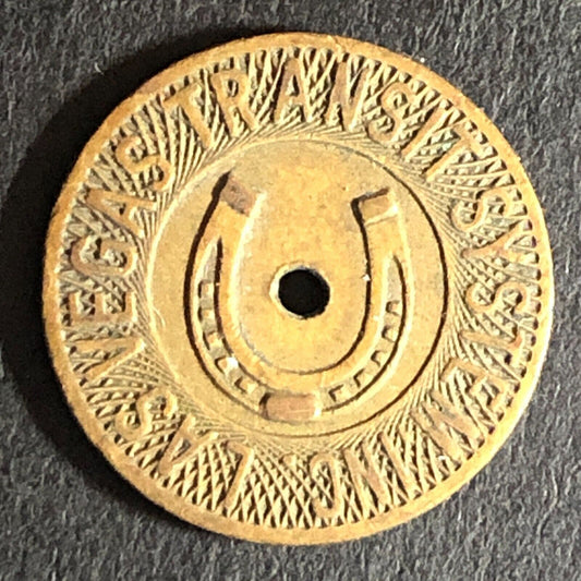 Las Vegas Transit System Horseshoe G/F One Fare Transit Trade Token 16mm