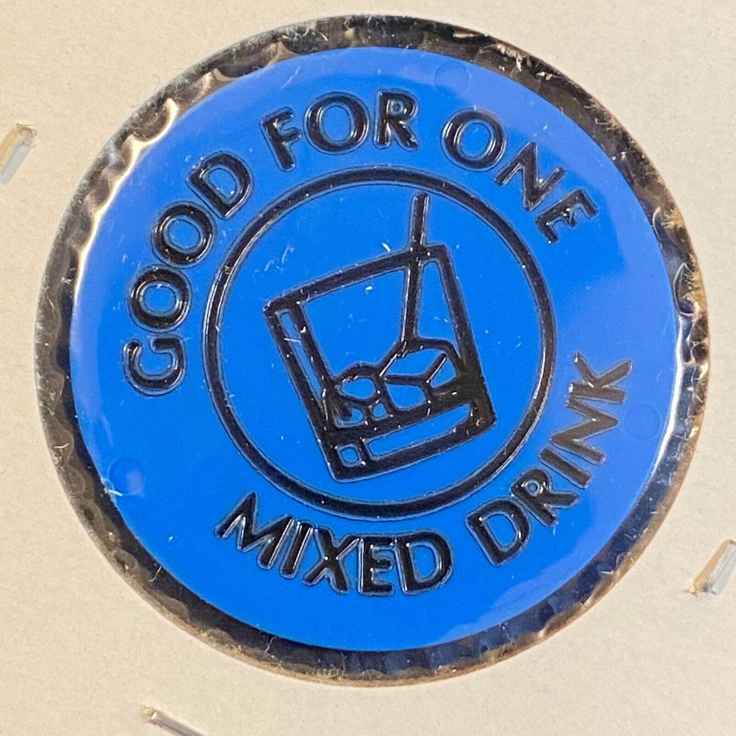 Herminie, PA Lowber Club c1970's-80's Plastic "G/F One Mixed Drink" Token