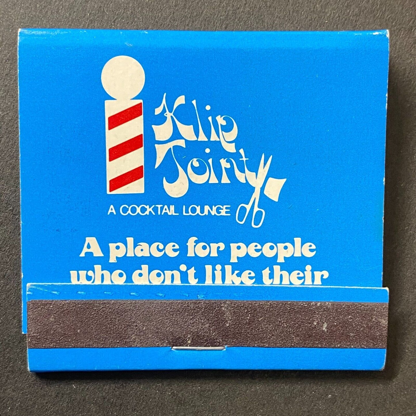 Klip Joint Cocktail Lounge / Sheraton Chicago Full Matchbook Scarce VGC c1973-74
