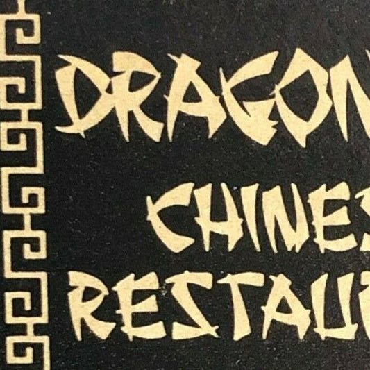 Dragon Inn Chinese Restaurant St. Meyers, FL c1970's-80's Full Matchbook