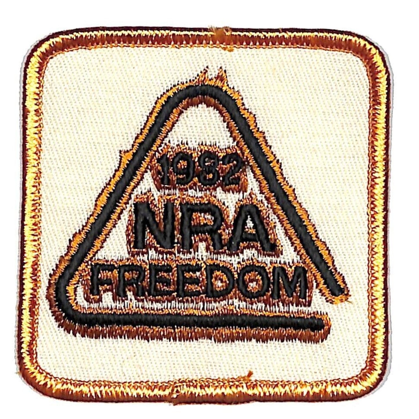 1982 NRA Freedom Embr. Patch 2 3/4" x 2 3/4" NOS VGC