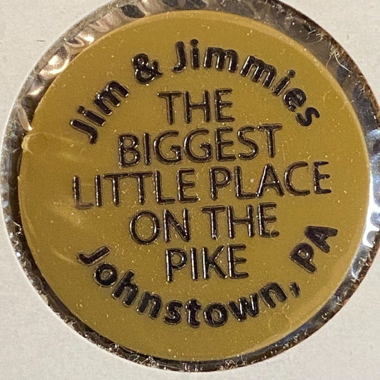 Johnstown, PA Jim & Jimmies c1980's-90's Plastic "G/F One Draft" Token