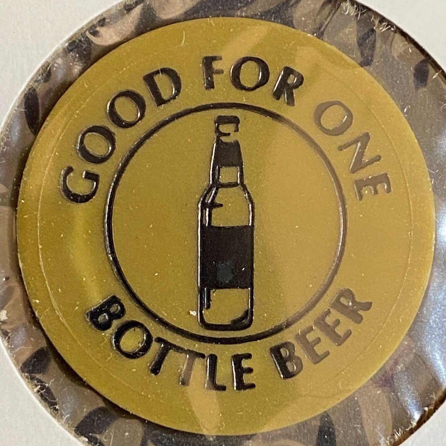 McClelland, PA Double T Bar Grill c1990's? Plastic Token G/F One Bottle Beer
