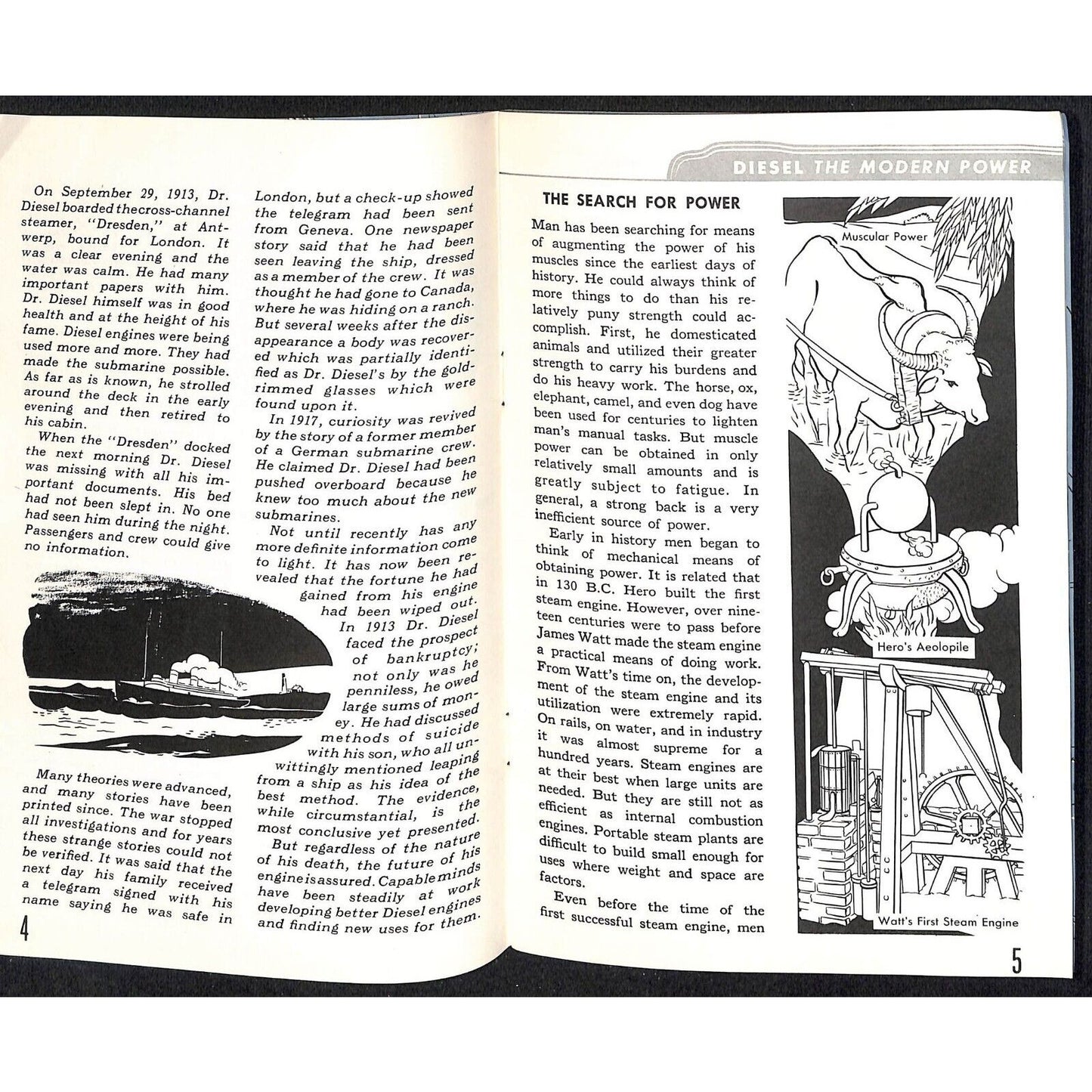 General Motors 1950 "Diesel - The Modern Power" Booklet 31p VGC