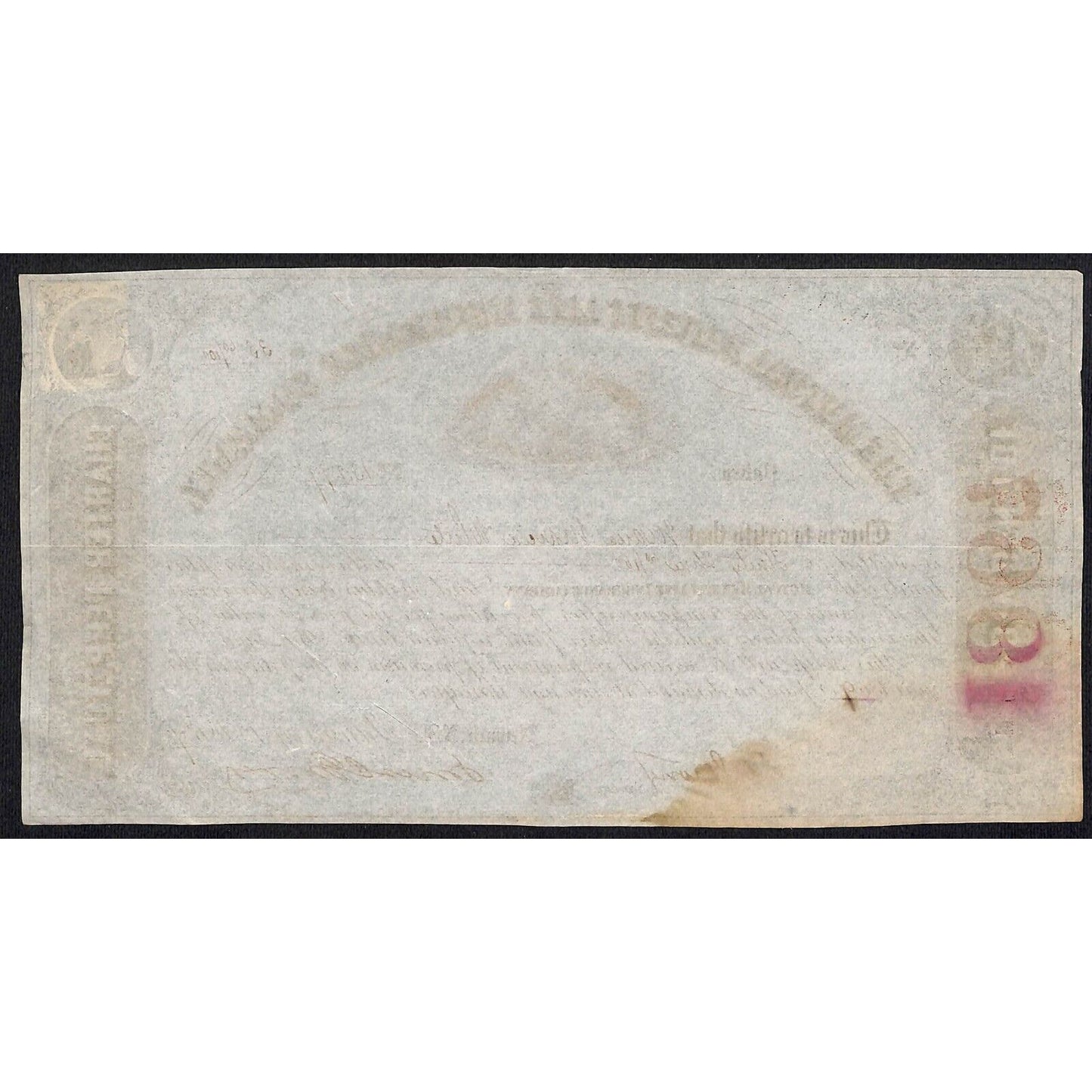 Mutual Benefit Life Insurance Co 1867 Dividend Certificate Maria Marcia White ?