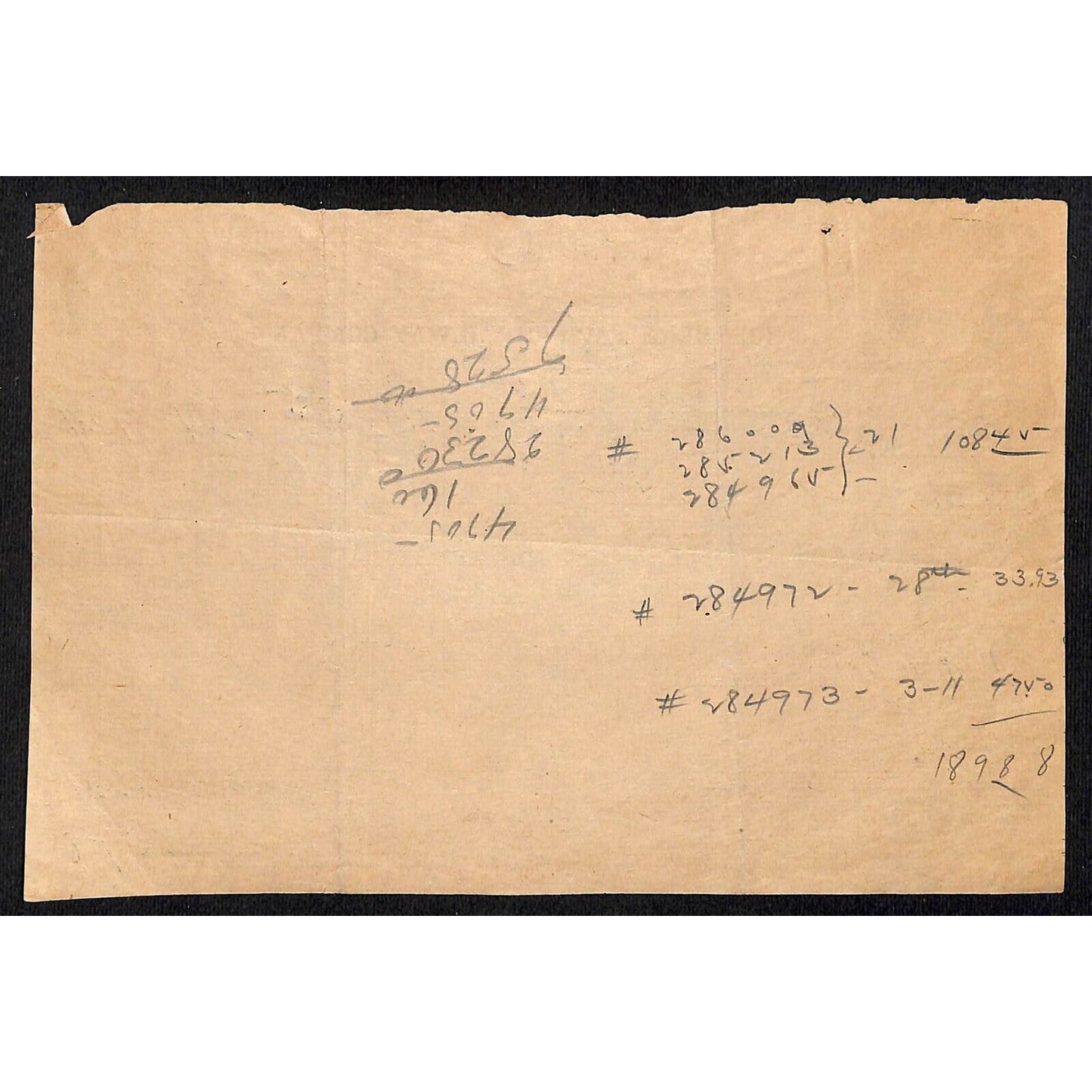 Northern Pacific Railway 1911 Freight Receipt for 450 lbs. Stationary Pony, MT