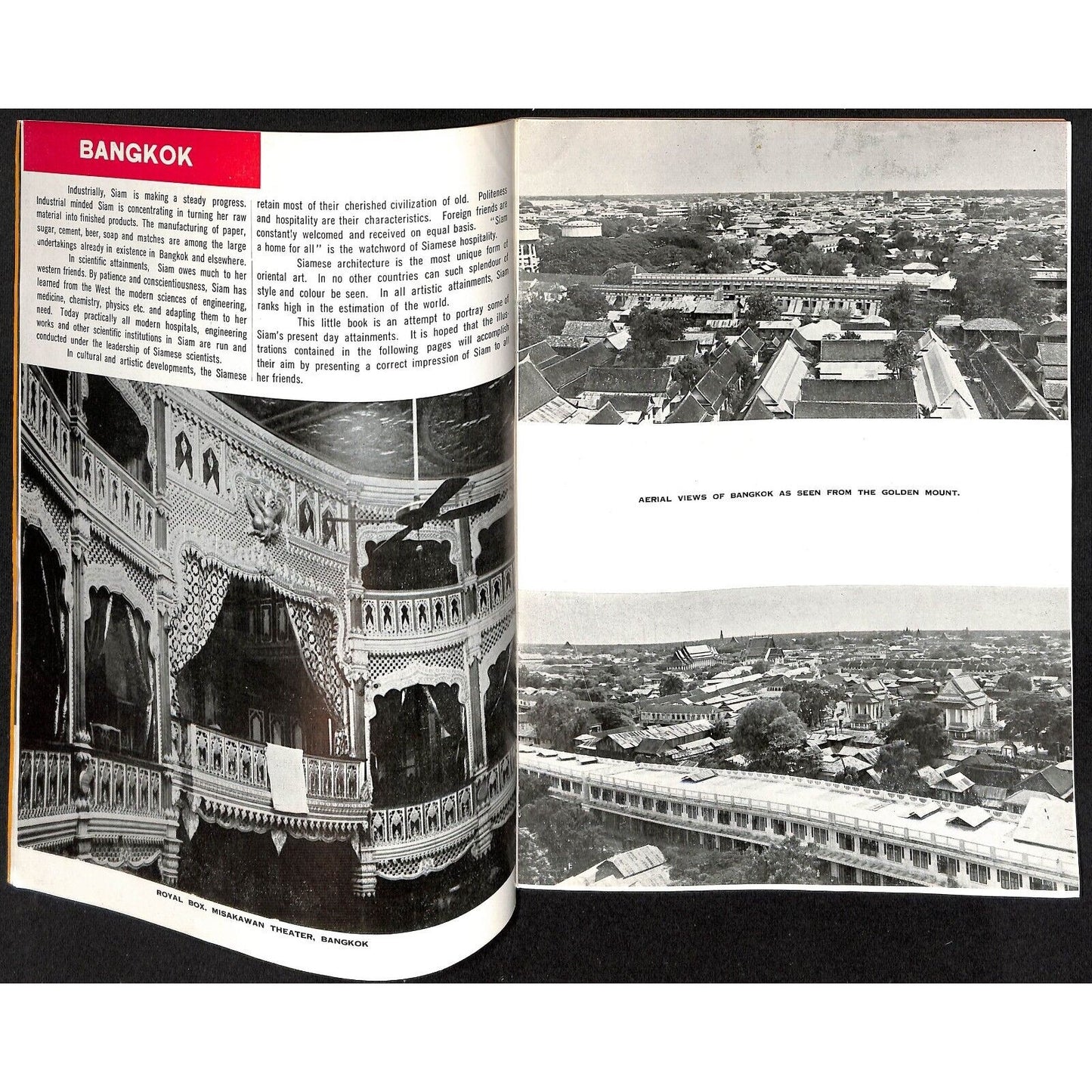 New York World's Fair Edition "Siam" 1939 Large Travel Brochure 42pp VGC