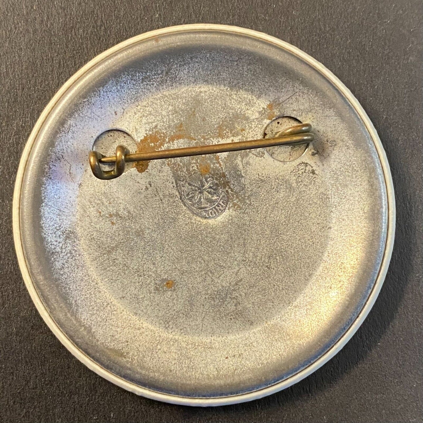J.A. Fredman General Contractors Pontic, MI "3579" Steel Pinback 2" c1950's-60's