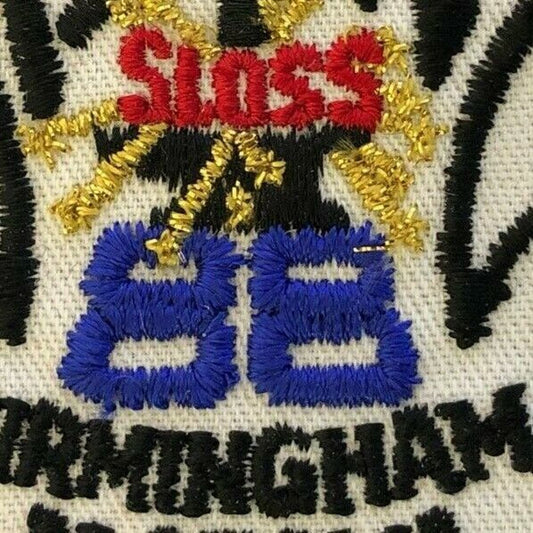 1988 Machine Stitched Embroidered Patch ABANA Sloss (Metal Art) Birmingham, AL