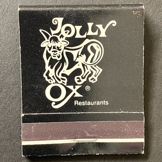 Jolly Ox / Steak and Ale Restaurants Full Matchbook c1960's-74 VGC