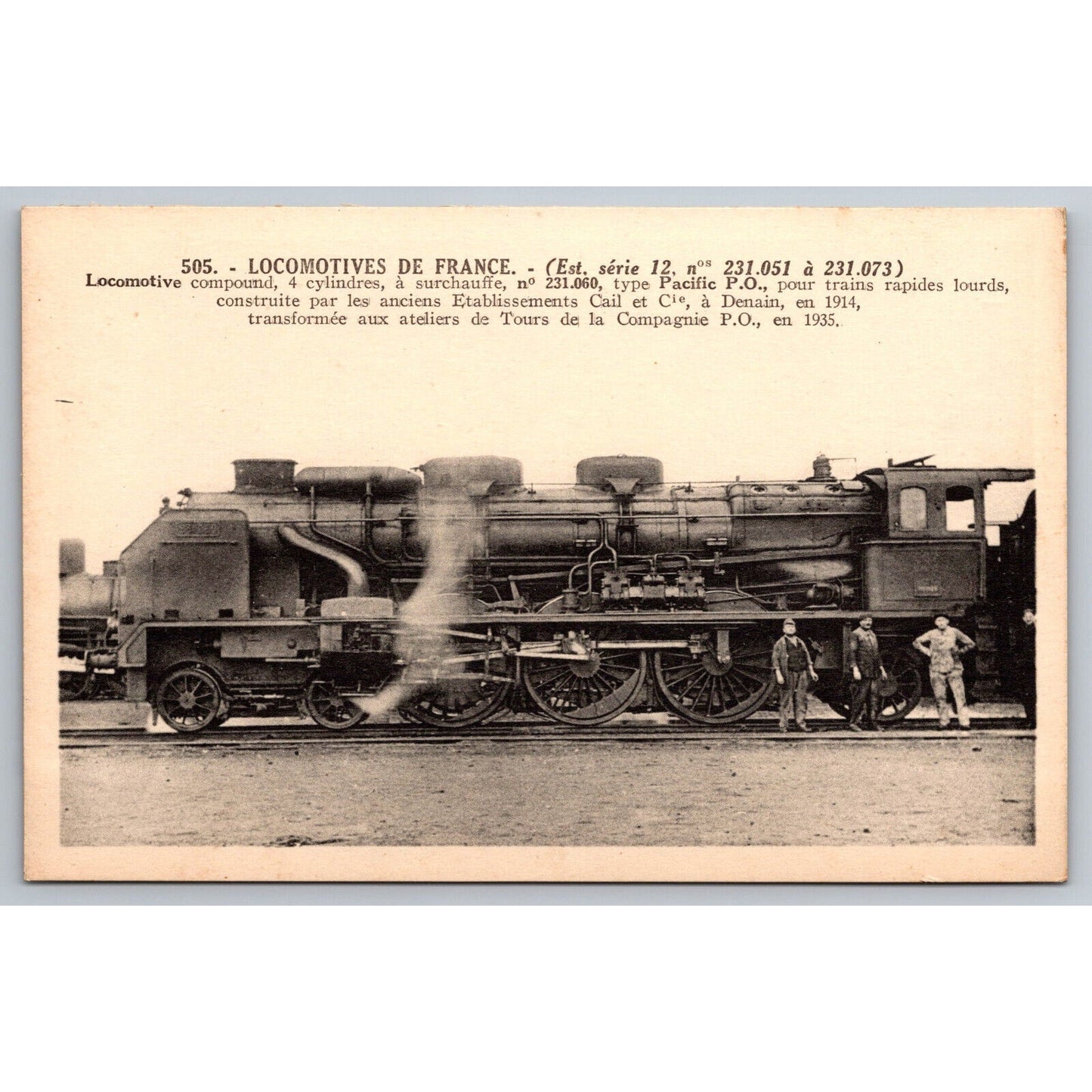 French Railroad RPPC* Postcard 231.060 Series 231.051-231.073 c1900 A. Gauthier