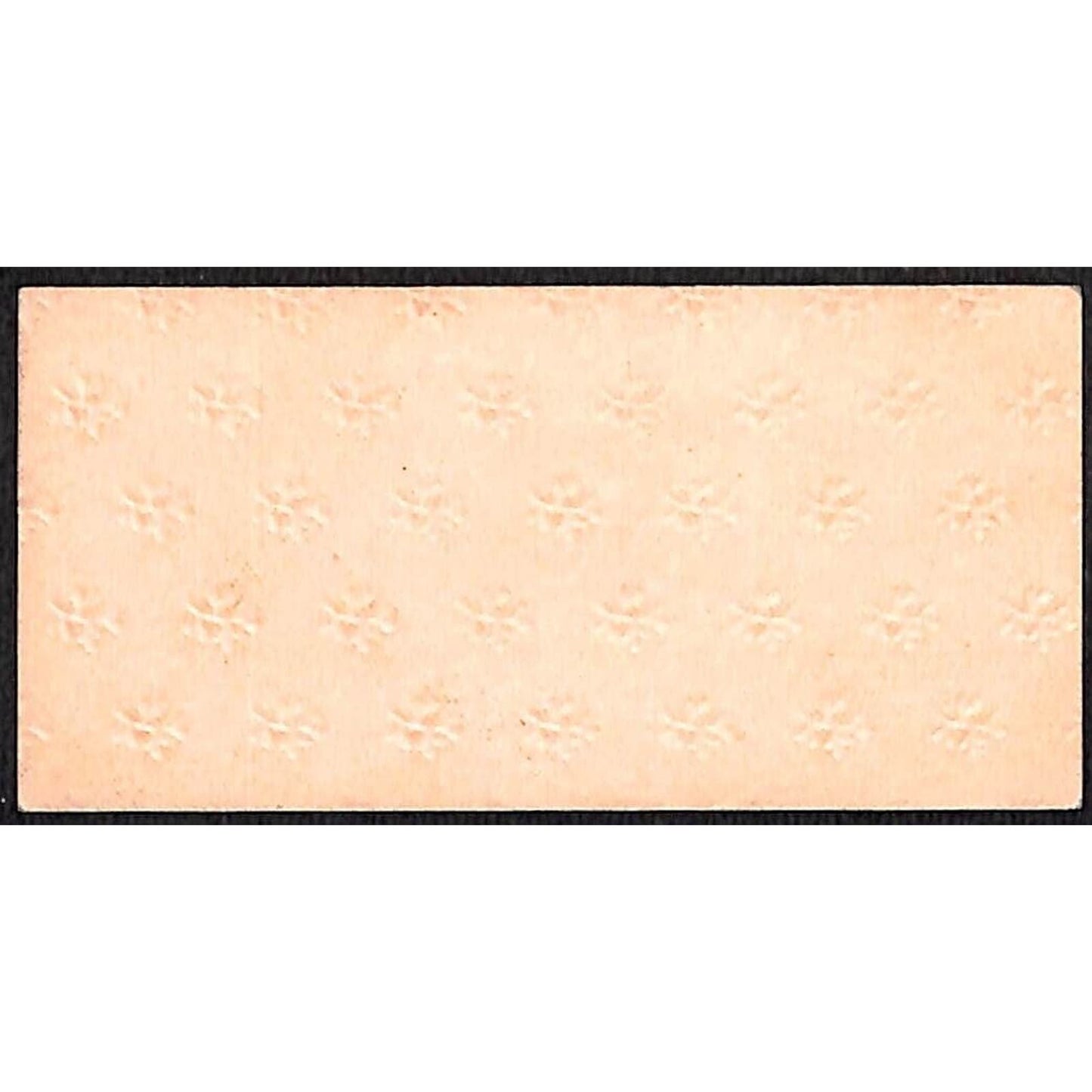 "Thomas Grice ?" Victorian Calling Greeting Card - Embossed Pattern