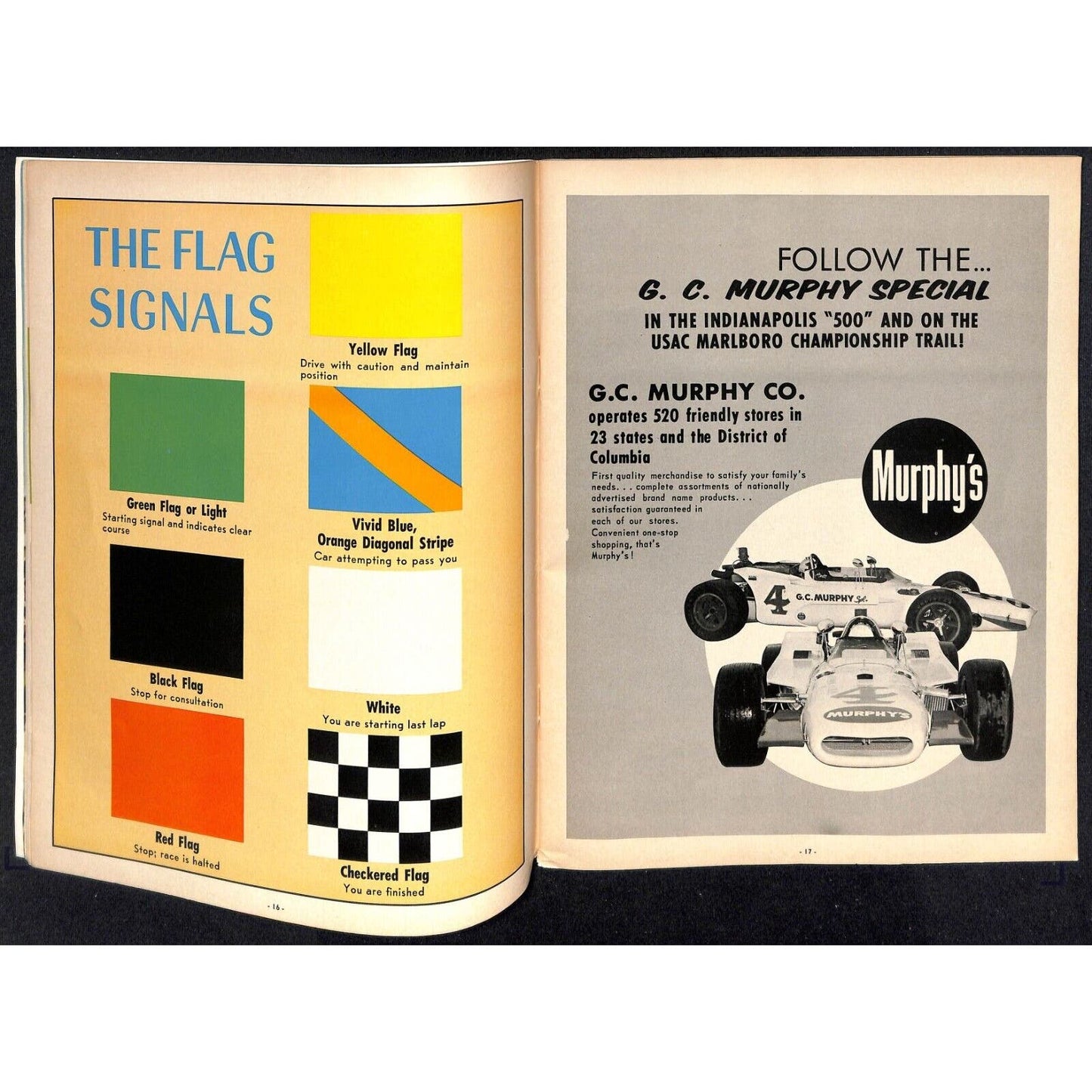 1971 Indianapolis 500 Program Racing VGC 132pp 9.8oz