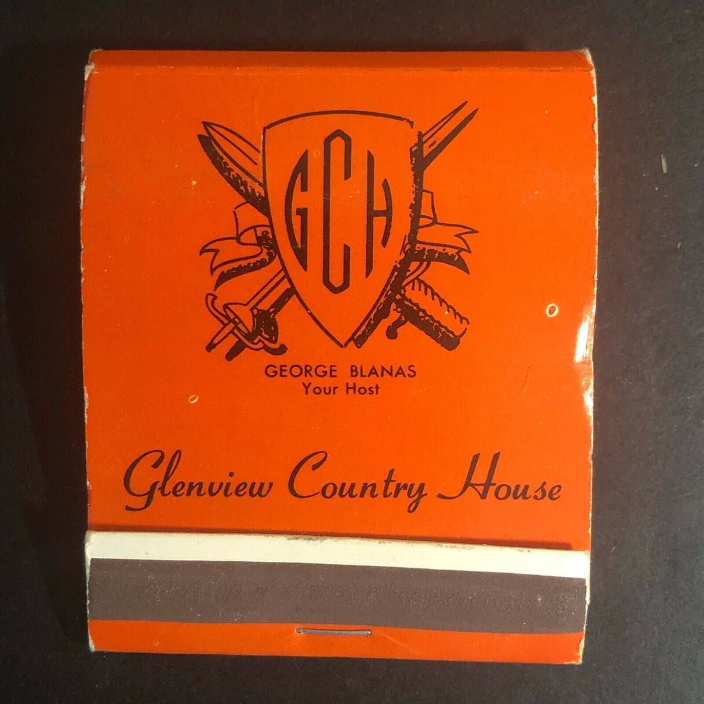Glenview Country House Restaurant Lounge Illinois c1960's-70's Full Matchbook
