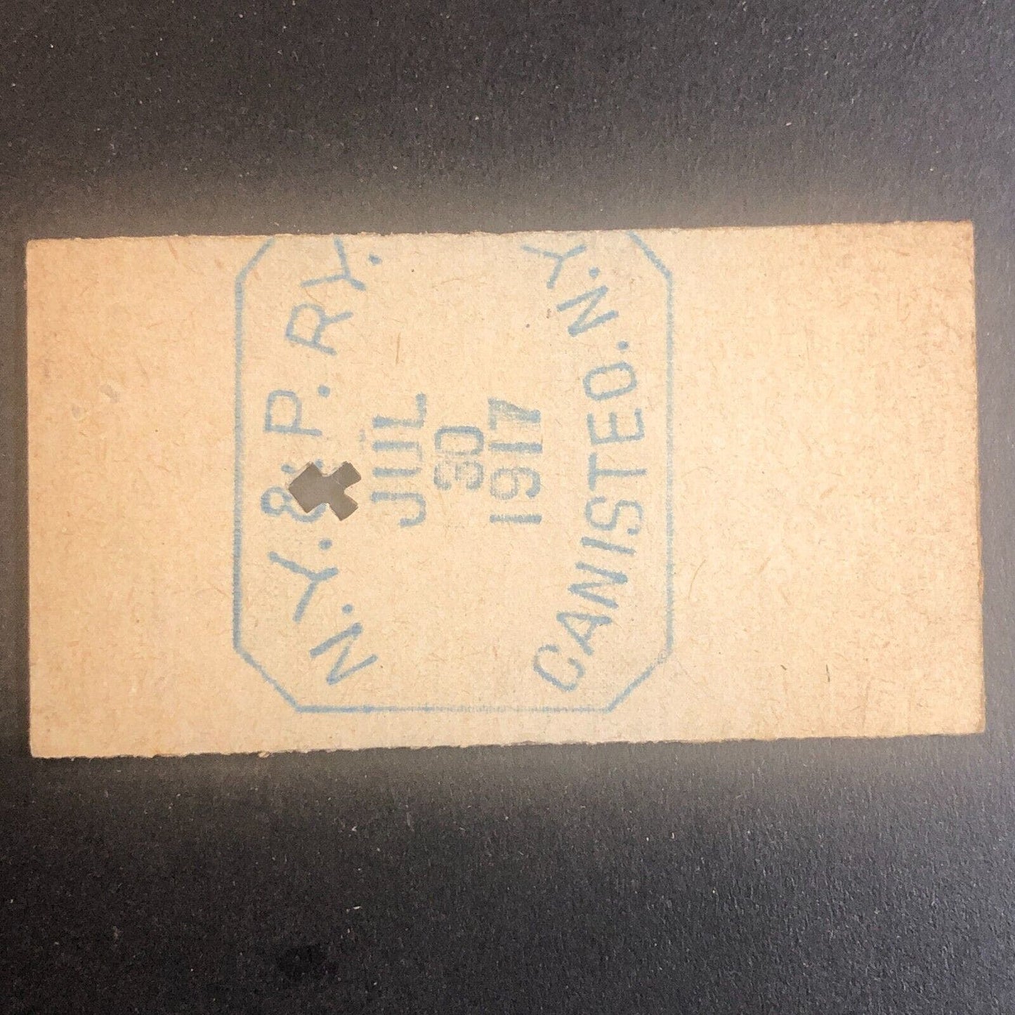 New York & Pennsylvania Railroad July 30 1917 Rexville, NY Ticket #30274