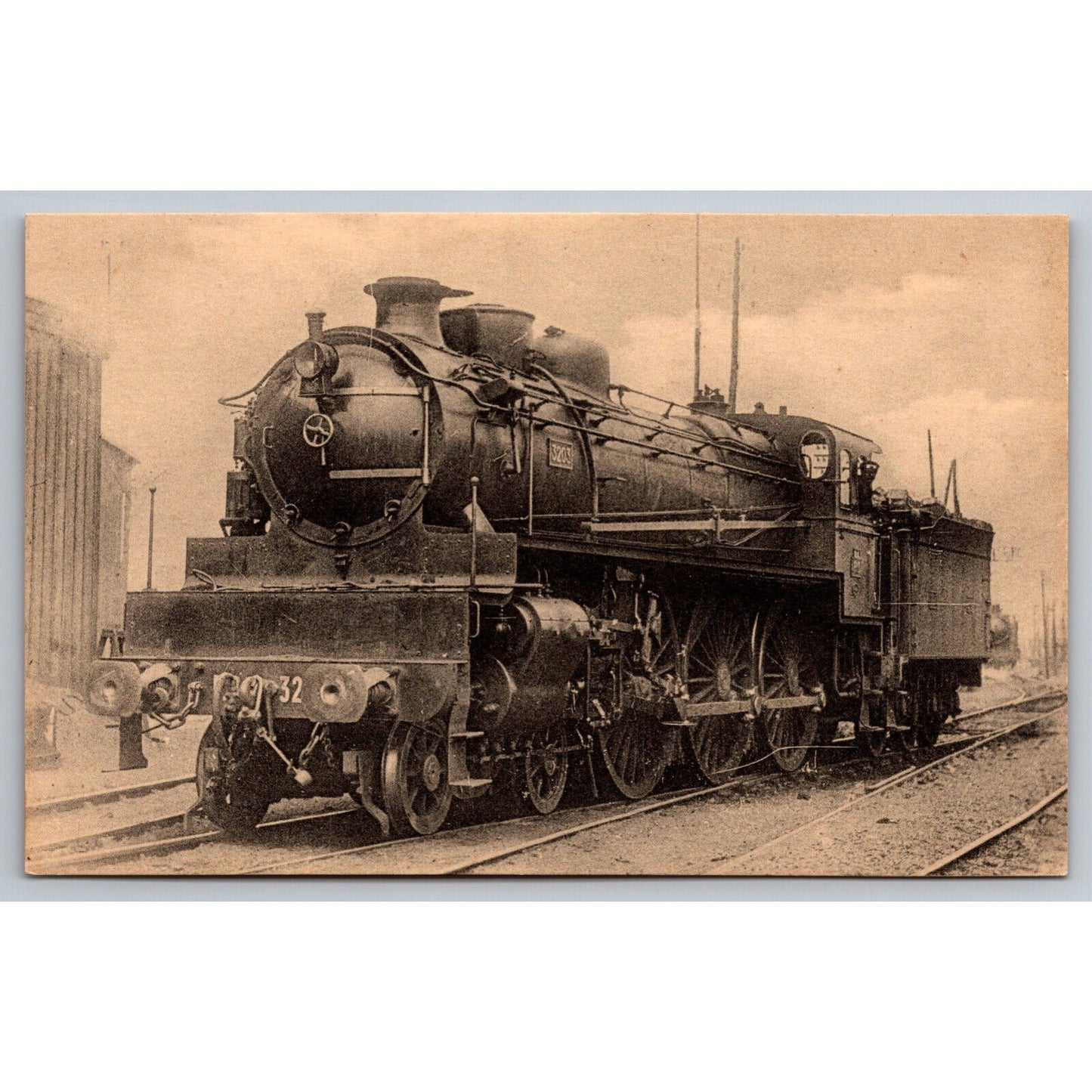French Railroad RPPC* Postcard Machine 3203 Series 3201-3235 c1913-1914 H.M.P.