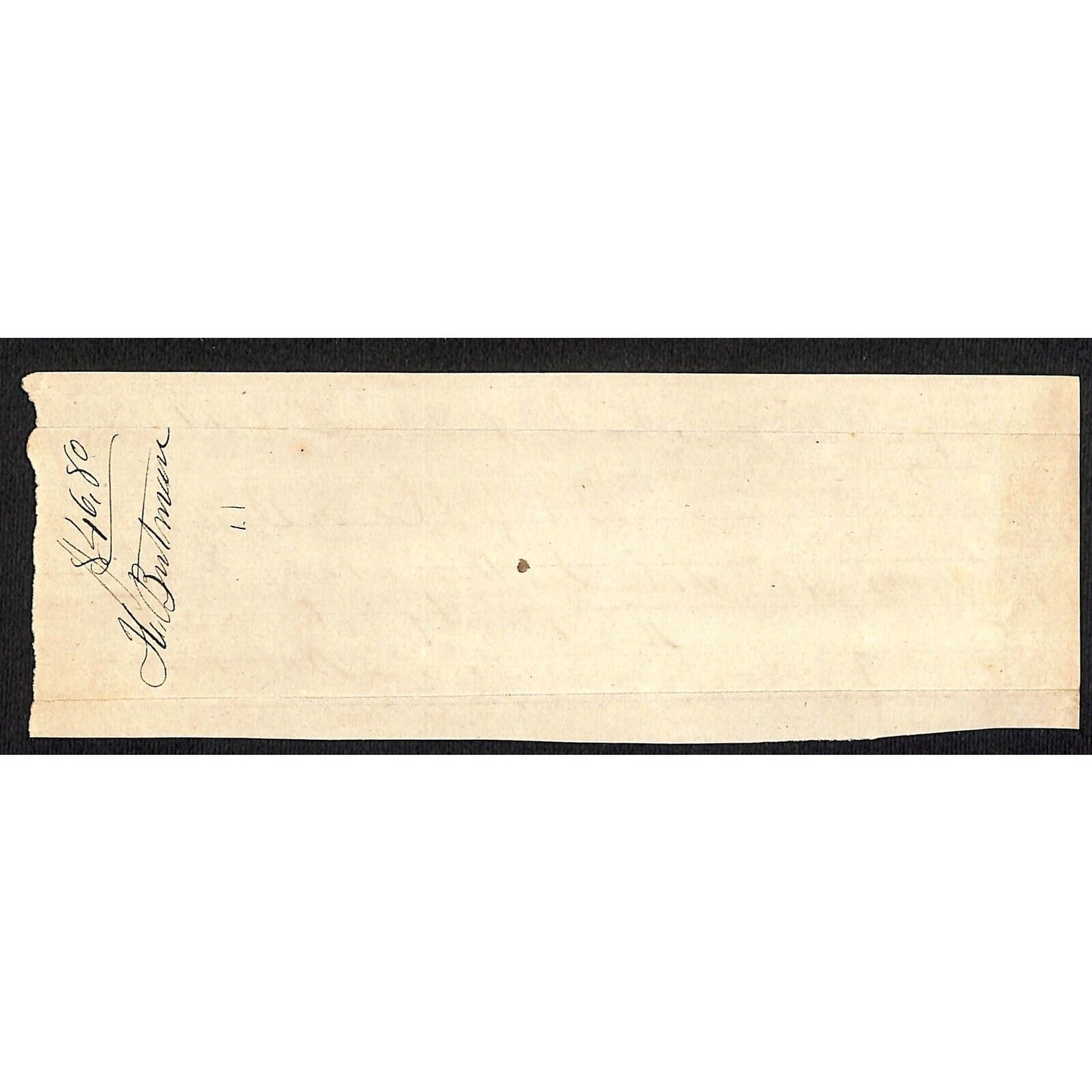 1844 Jabez Knowlton* Newburgh, ME General Store Receipt for "Sole Leather"