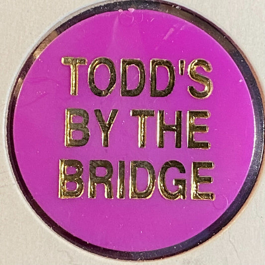 McKeesport, PA "Todd's By The Bridge" Plastic Token G/F One Tap Beer