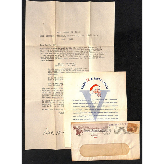 1942 Wytheville Loyal Order of Moose TLS Pictorial Cover WWII Era V for Victory