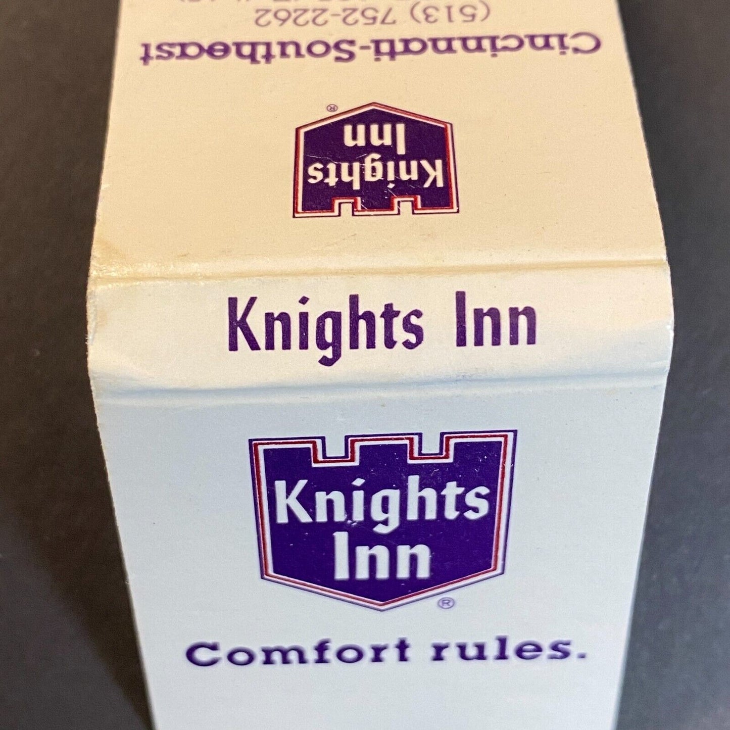 Knights Inn Hotel Cincinnati Southeast Near Full (-2) Matchbook c1974-80's
