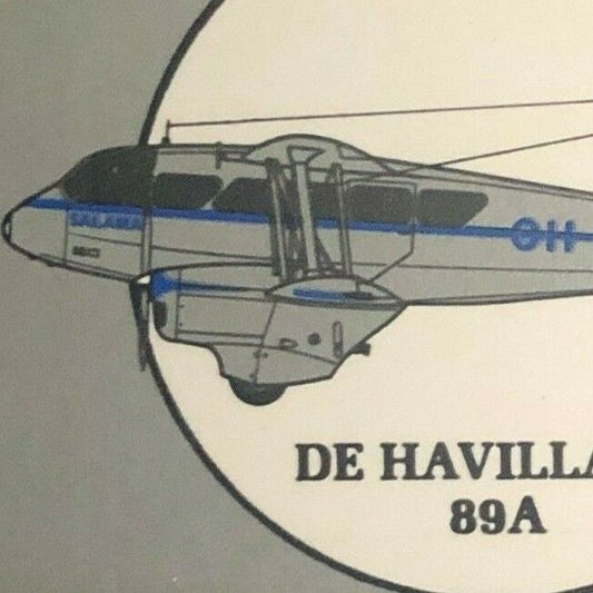 Finnair Aircraft Series De Havilland 89A c1970's-80's Full NOS Matchbook