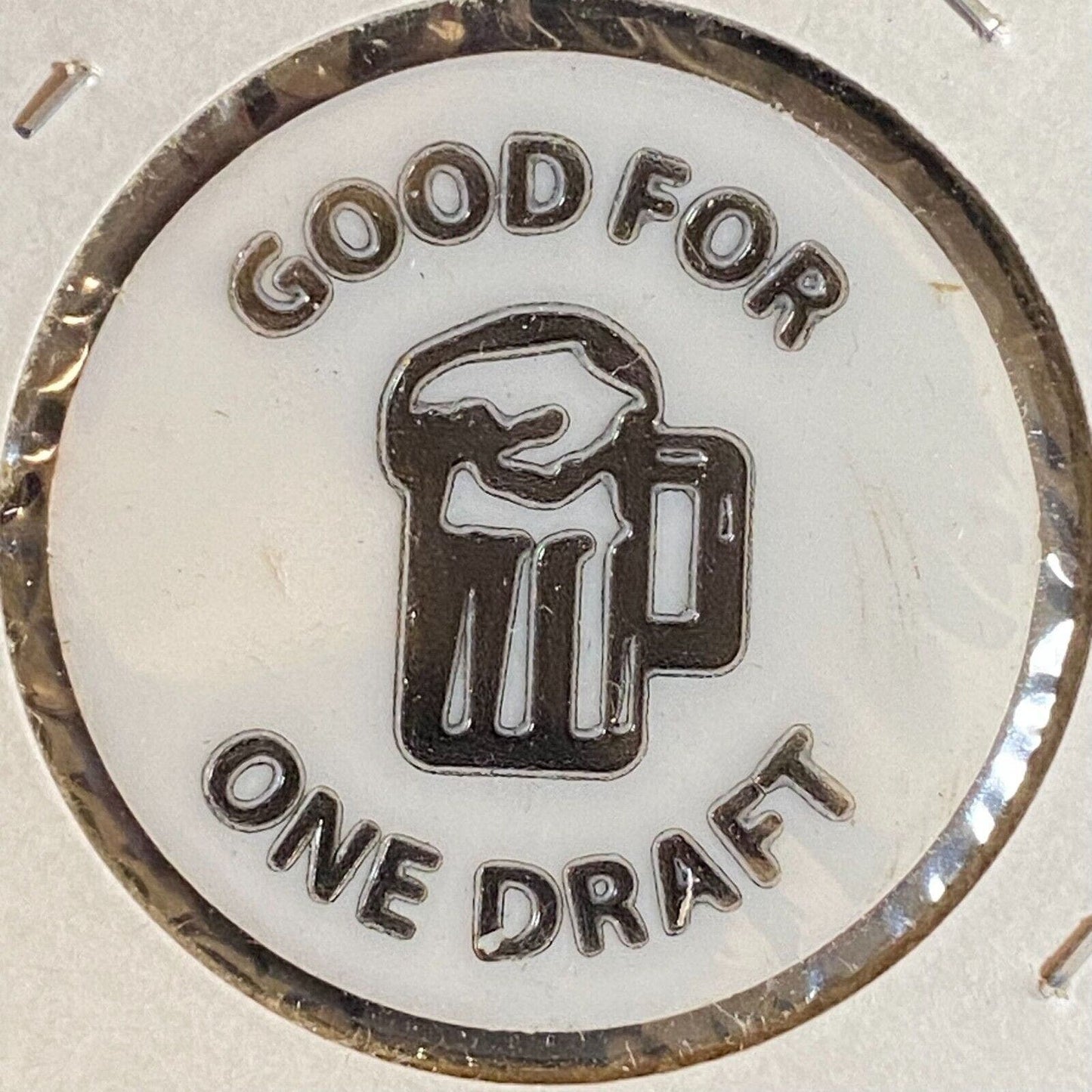 Hershey, PA "The Brick House" c1980's ? Plastic "G/F One Draft" Token