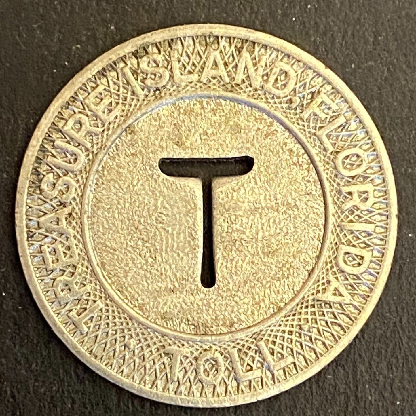 Treasure Island Florida Toll / Transit Token c1947 23mm