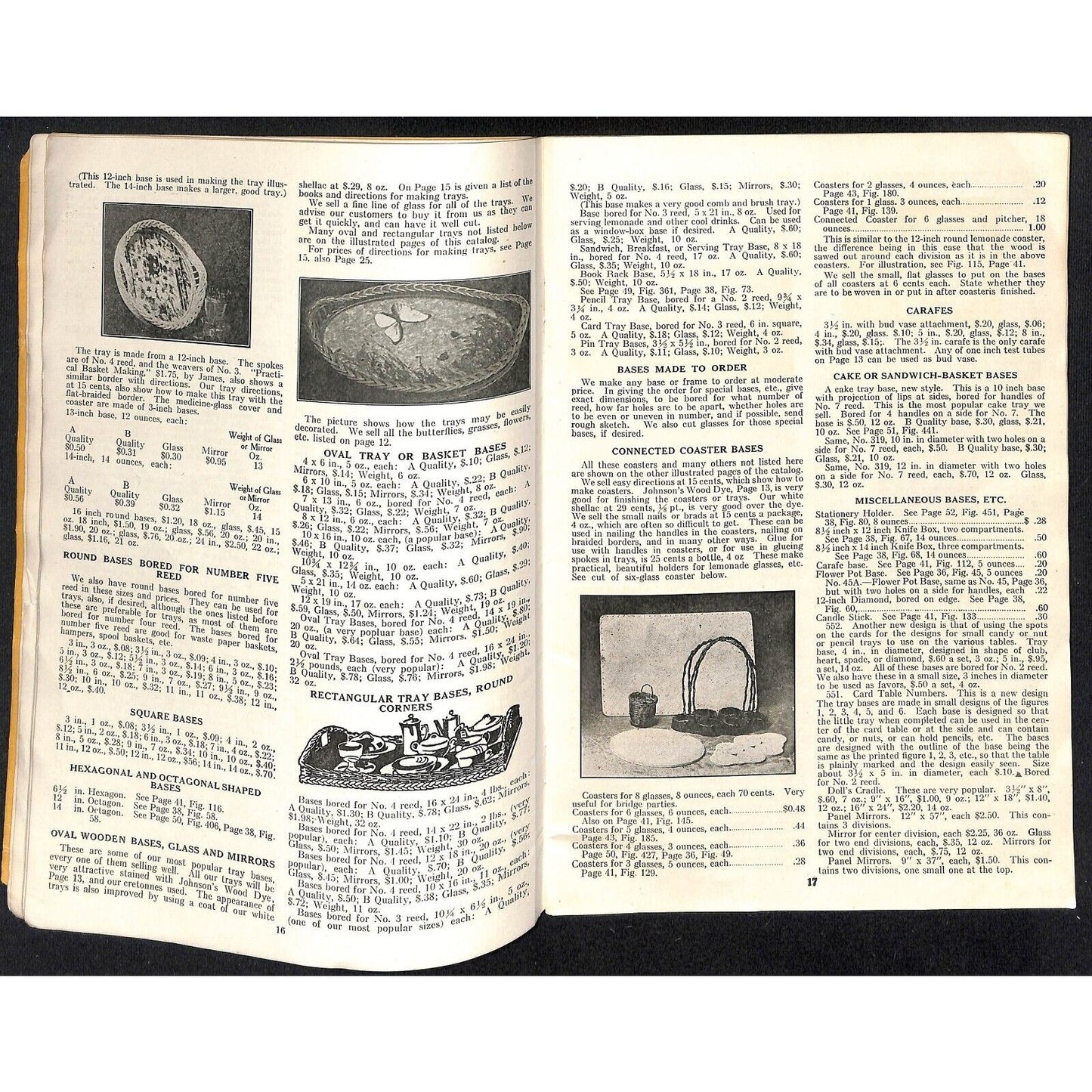 Louis Stoughton Drake Basket Making Catalog Boston 63pp w/ Prices c1925 VGC