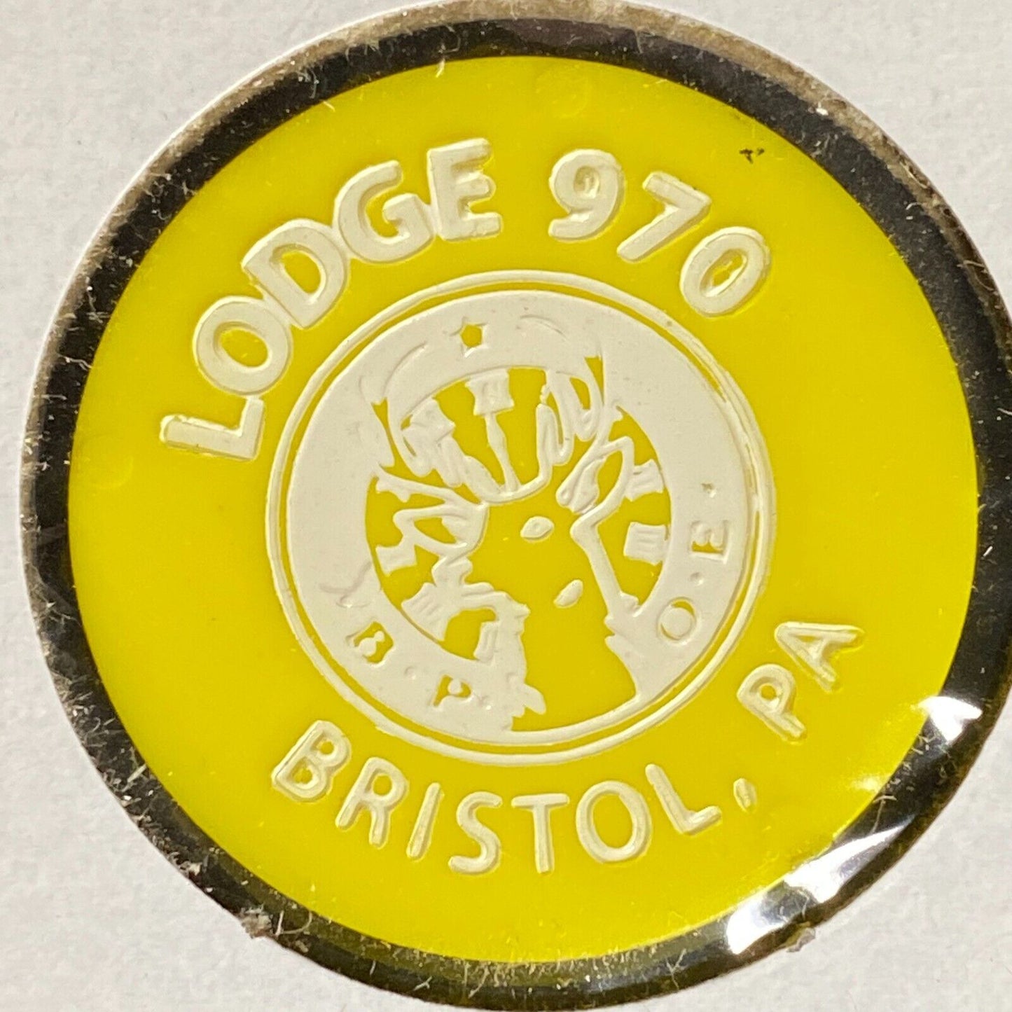 Bristol, PA Elks Lodge 970 Plastic Drink Token G/F One Wine (#2)