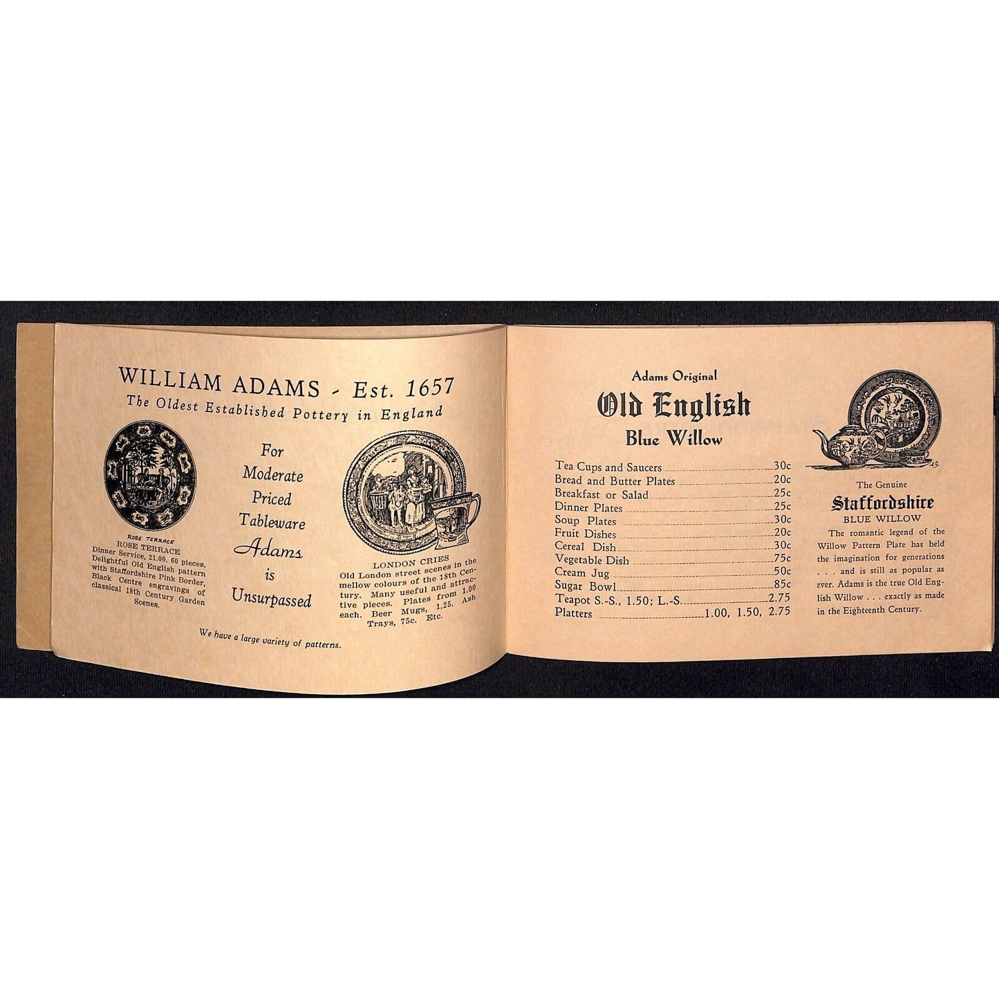 "The English Shoppe" Period Arts, Ltd S.A. Reynolds Brochure VGC 36pp c1945