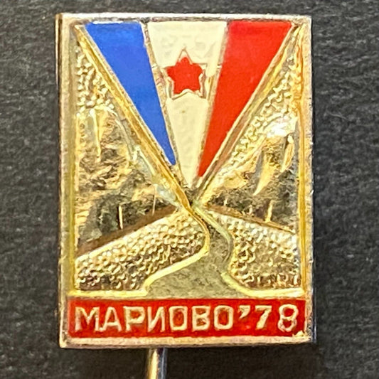Mariovo Macedonia ? 78 Vintage Enameled Lapel Stick Hat Pin