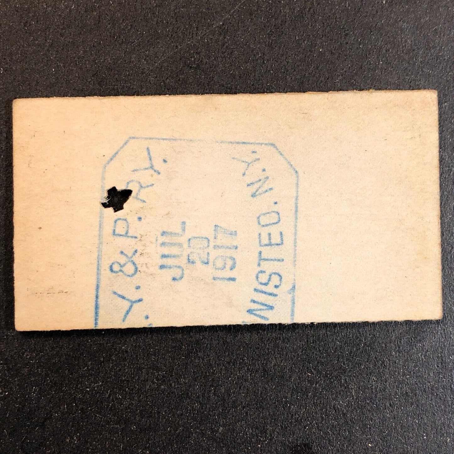 New York & Pennsylvania Railroad July 20 1917 Bennetts, NY Ticket #11829