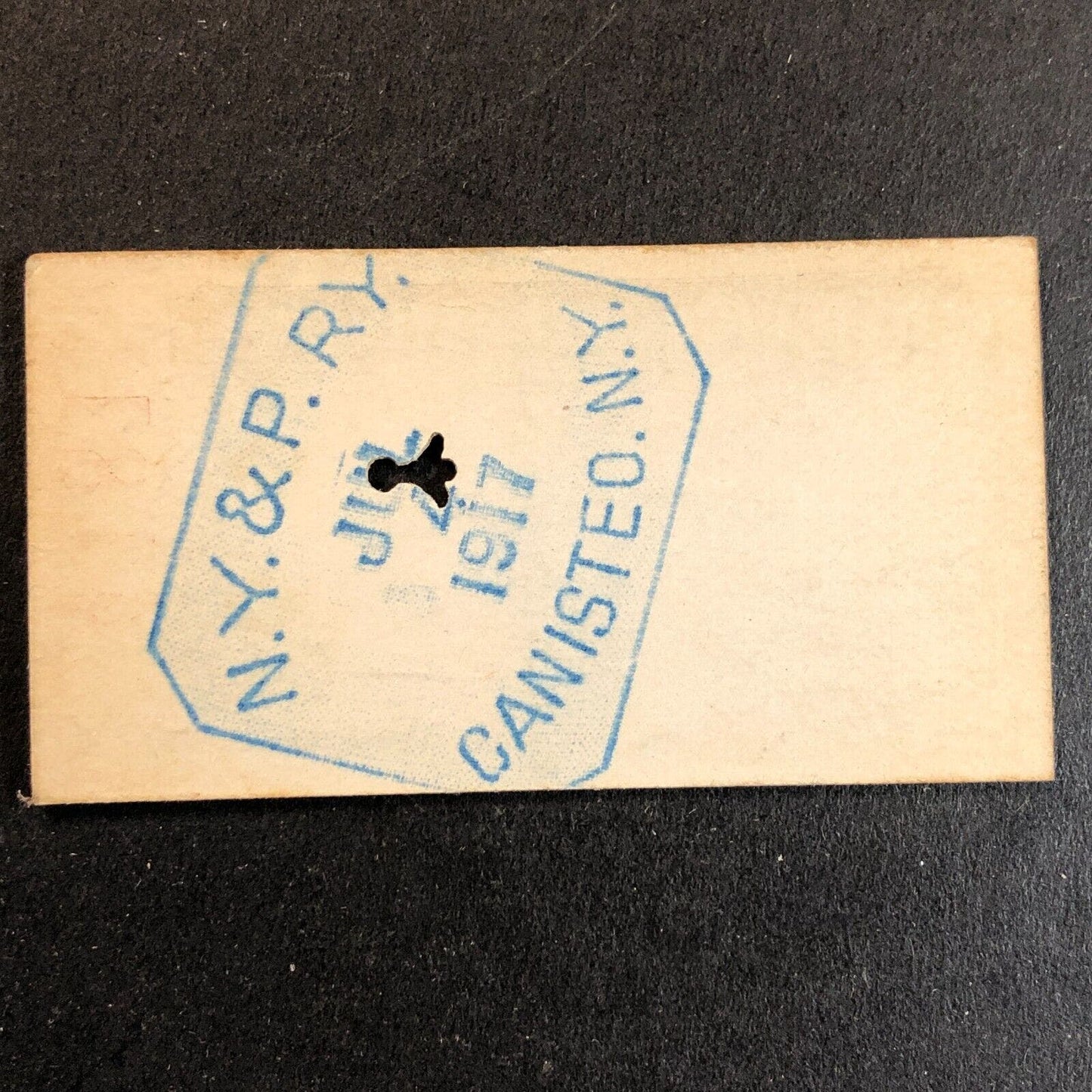 New York & Pennsylvania Railroad July 4 1917 Oswayo Ticket #4180 Scarce
