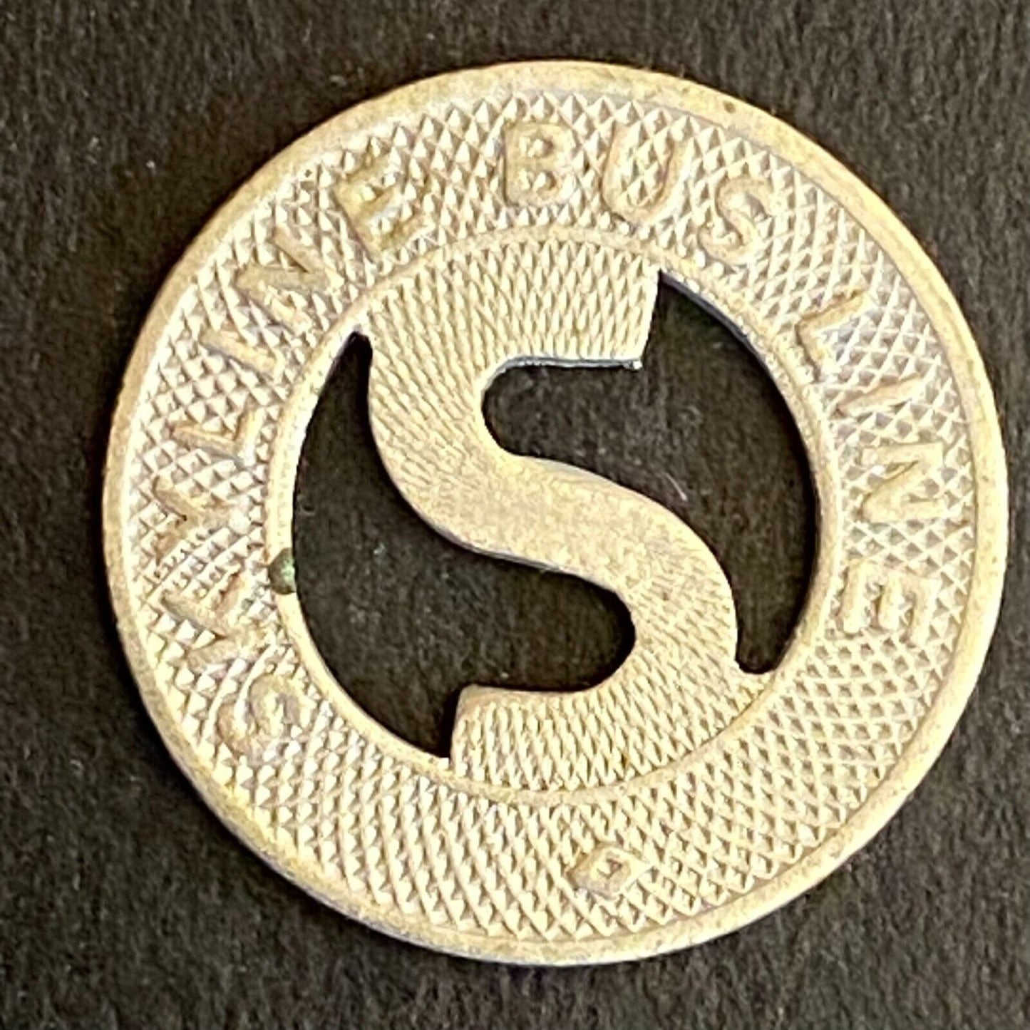 Canon City, CO Skyline Bus Line G/F One City Fare Transit Token 16mm c1946
