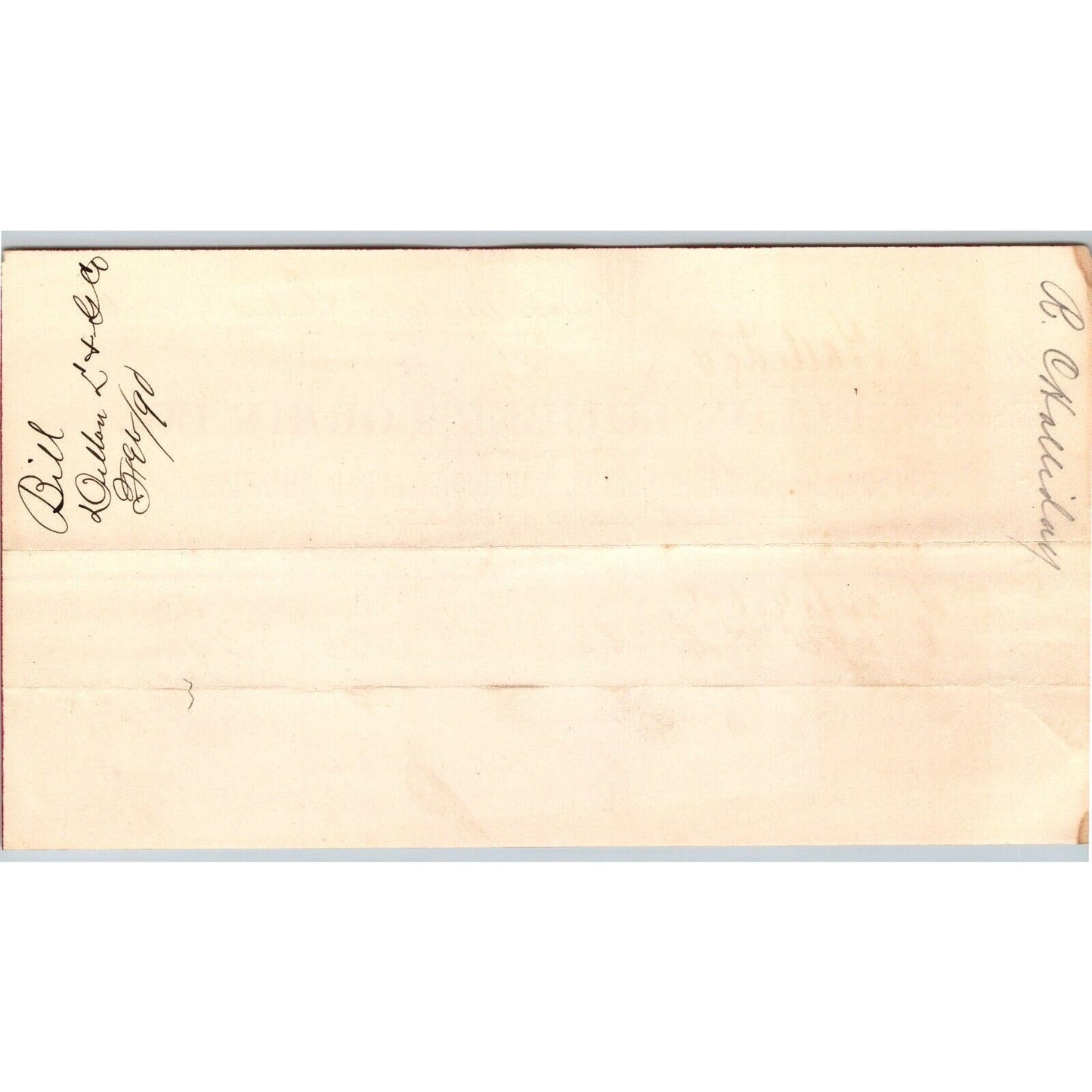 Dillon, MT Dillon Lumber & Grain Co. Cedar Shingles 1890 Billhead R.C. Halliday*